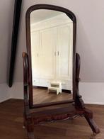 * UNIEKE, ANTIEKE STAANDE PASSPIEGEL Ca.1890 Edwardiaans, Antiek en Kunst, Ophalen, Rechthoekig, 50 tot 100 cm, 150 tot 200 cm