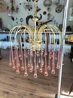 Teardrop Luster met Kunststof Pegels vintage, Gebruikt, Ophalen of Verzenden, Onbekend, Onbekend