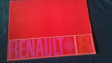 Renault 8 1965 - originele fabrieksfolder Frans beschikbaar voor biedingen
