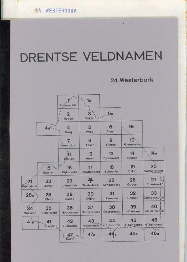 Drentse Veldnamen, Westerbork, Boeken, Geschiedenis | Stad en Regio, Zo goed als nieuw, Ophalen of Verzenden