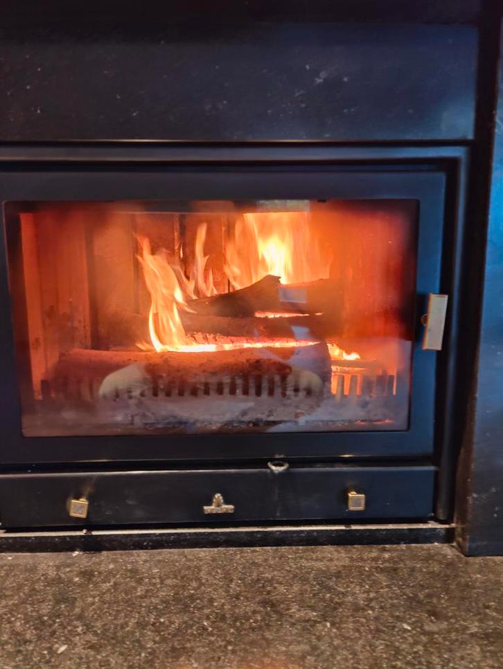 Inbouw Houthaard met Ventilatie - Barbas, Huis en Inrichting, Haarden, Gebruikt, Houthaard, Ophalen