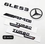 Mercedes GLE 53 AMG Embleem SET Zwart | BITURBO 4MATIC+, Ophalen of Verzenden