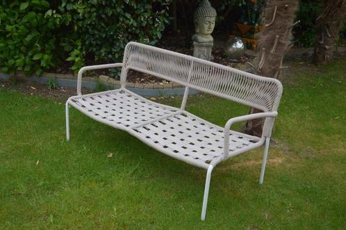 Nog nieuwe touwtjesbank/ tuinbank merk KAVE HOME 140 cm lang, Tuin en Terras, Tuinbanken, Nieuw, Aluminium, Ophalen