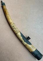 Oude Chinese opiumpijp van been, fraai bewerkt, Ophalen of Verzenden