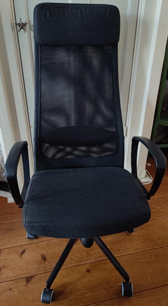 IKEA Marcus - Bureaustoel, Huis en Inrichting, Bureaustoelen, Zo goed als nieuw, Bureaufiets, Grijs, Ophalen