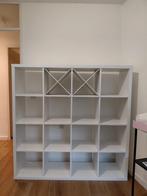 IKEA Kallax Kast 16 vakken + 2 inzetten, Huis en Inrichting, Kasten | Boekenkasten, Ophalen, Met plank(en), Kunststof, Gebruikt
