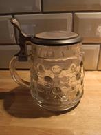 vintage bierpul met deksel, Ophalen, Zo goed als nieuw, Bierglas