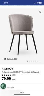 6x eetkamerstoel RISSKOV van Jysk, Huis en Inrichting, Ophalen, Zo goed als nieuw, Vijf, Zes of meer stoelen