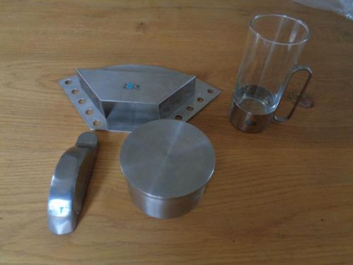 Design:zack:citruspers,suikerbakje.glas+koffiefilterhouder, Huis en Inrichting, Keuken | Keukenbenodigdheden, Zo goed als nieuw