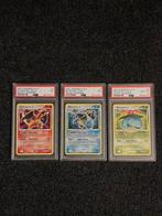 Pokémon PSA 7/8 Charizard, Blastoise, Venusaur-Secret Wonder, Ophalen of Verzenden, Zo goed als nieuw, Meerdere kaarten, Foil