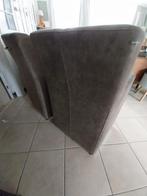 T.k.donker grijze alcantara eetkamerstoelen, Huis en Inrichting, Ophalen, Gebruikt, Grijs