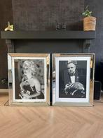 Grote fotolijsten spiegel 60 x 80, Huis en Inrichting, Woonaccessoires | Lijsten, Ophalen of Verzenden, Zo goed als nieuw, Hout