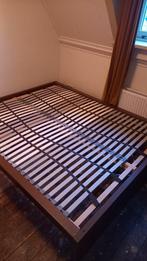 Bruin ikea bed 160x200, Ophalen, Gebruikt, Tweepersoons, 160 cm