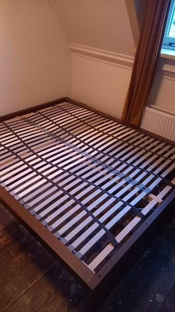 Bruin ikea bed 160x200 - afbeelding 1