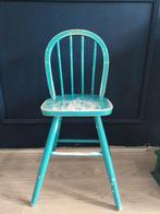 Vintage Kinderstoel - Turquoise Hout, Huis en Inrichting, Stoelen, Ophalen, Gebruikt, Overige kleuren, Vintage