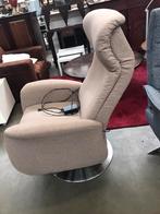 Elektrisch Verstelbare Sta op relax draai stoel, Stof, Ophalen of Verzenden, Zo goed als nieuw, 50 tot 75 cm