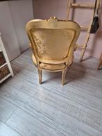 Fauteuil goud/geel, Ophalen, Zo goed als nieuw, Minder dan 10 m², Laminaat