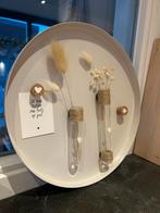 Magnetisch bord met vaasjes en droogbloemen, Ophalen, Zo goed als nieuw, Magneetbord