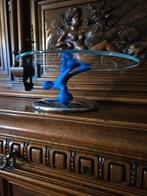 Alessi taart plateau van glas met roestvrijstaal, Ophalen