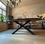 Mango Houten Eettafel 220x120 cm - Industrieel, Huis en Inrichting, Tafels | Eettafels, Ophalen, 100 tot 150 cm, Industriël- hout