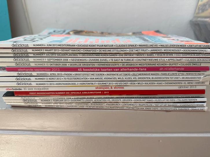 Stapel Delicious & Allerhande Magazines (18), Boeken, Tijdschriften en Kranten, Gelezen, Glossy, Ophalen of Verzenden