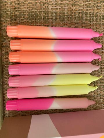 Lou loto dip and dye kaarsen nieuw 7 x beschikbaar voor biedingen