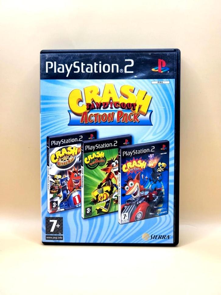 Crash Bandicoot Action Pack - PlayStation 2 - PS2, Spelcomputers en Games, Games | Sony PlayStation 2, Zo goed als nieuw, Avontuur en Actie