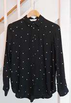 Blouse zwart met witte stippen van Mango maat S/M, Mango, Zwart, Nieuw, Ophalen of Verzenden