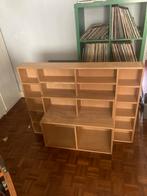 Handgemaakte platen/CD kast, Huis en Inrichting, Kasten | Boekenkasten, Ophalen, Met plank(en), Gebruikt, 100 tot 150 cm