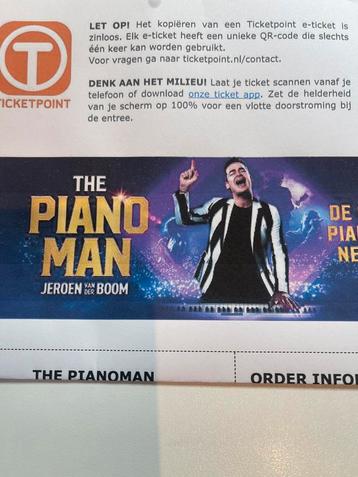 2 Kaarten the pianoman Ahoy 12-12-2025 beschikbaar voor biedingen
