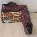 Jaguar, Heren, Maat 41, Veters, Krokodilpatroon, Bruin, Kleding | Heren, Schoenen, Bruin, Jaguar, Ophalen of Verzenden, Zo goed als nieuw