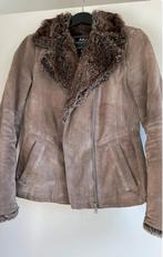 suede jack met bontkraag maat M, Kleding | Dames, Jassen | Winter, Maat 38/40 (M), Bruin, Ophalen of Verzenden, Zo goed als nieuw