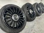 16 inch Originele Fiat 500 Velgen Met Banden 4x98, 215 mm, 16 inch, Banden en Velgen, Ophalen of Verzenden