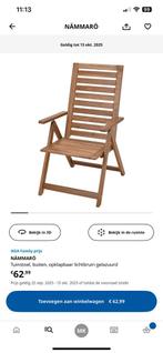 Ikea stoelen Nammaro nieuw!, Tuin en Terras, Ophalen, Zo goed als nieuw, Hout