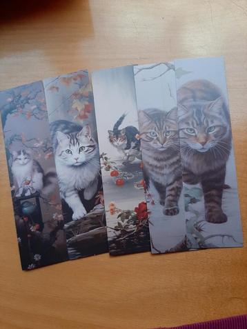 100 kartonnen boekenleggers poesje beschikbaar voor biedingen