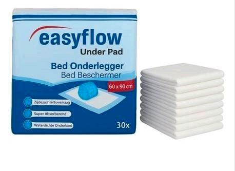 30 stuks - Easyflow - Incontinentie onderlegger - 60x90cm, Diversen, Verpleegmiddelen, Nieuw, Ophalen of Verzenden