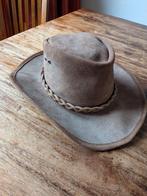 Leren Australische Hoed Maat L (58), Kleding | Heren, Hoeden en Petten, Ophalen of Verzenden, Zo goed als nieuw, Australian Hat
