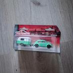 Majorette Volkswagen Kever met Eriba Puck Caravan groen, Nieuw, Ophalen of Verzenden, Auto