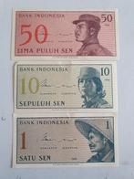 Setje biljetten Indonesië 1964 in mooie staat, Postzegels en Munten, Bankbiljetten | Oceanië, Ophalen of Verzenden, Setje