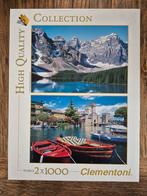 Clementoni high quality collection legpuzzel 2x 1000 stuks, Ophalen of Verzenden, 500 t/m 1500 stukjes, Gebruikt, Legpuzzel