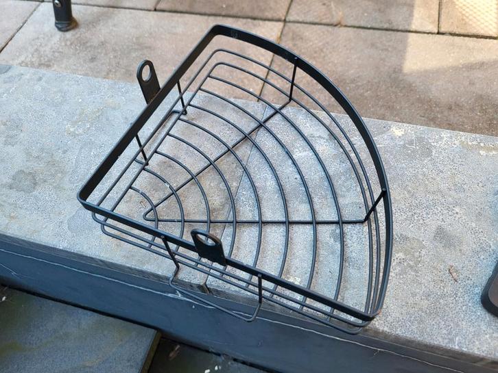 Badkamer Hoekrek Zwart, Huis en Inrichting, Badkamer | Badkamermeubels, Zo goed als nieuw, Overige typen, Minder dan 100 cm, Minder dan 50 cm