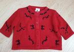 Rood/zwart Gymboree vestje maat 50/56 NIEUW (0251) a, Gymboree, Nieuw, Ophalen of Verzenden, Truitje of Vestje