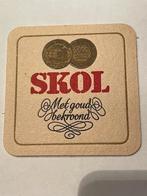 bierviltje skol, Verzenden, Zo goed als nieuw, Viltje(s), Overige merken