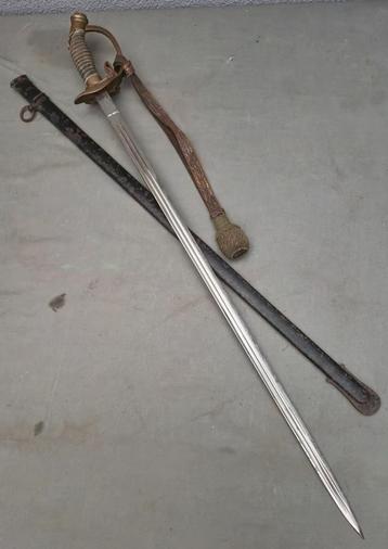 WWI Duits OfficerSword withZ Crest Maker monogram Wilhelm II beschikbaar voor biedingen
