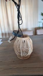 Rotan Hanglamp - Sfeervolle Verlichting, Huis en Inrichting, Lampen | Hanglampen, Ophalen, Minder dan 50 cm, Hout, Landelijk
