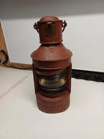 Antieke scheepslamp C. Larsen & Co. Stockholm, Ophalen of Verzenden