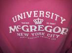 McGregor hoodie fel roze met wit logo en capuchon XL zgan, Ophalen, McGregor, Maat 56/58 (XL), Zo goed als nieuw