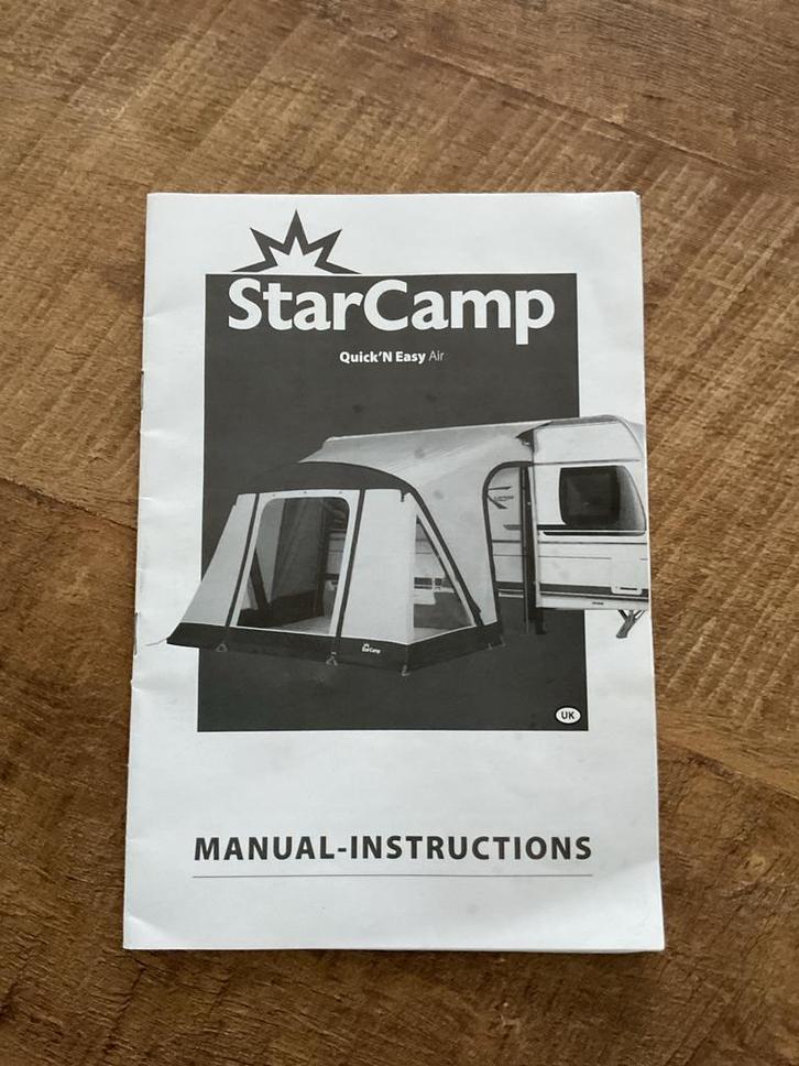 Dorema StarCamp Quick'N Easy Air  Deeltent nieuw! 265cm., Caravans en Kamperen, Voortenten en Luifels, Nieuw, Starcamp, Ophalen of Verzenden