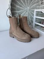 ZGAN > Leuke Suede Beige Manfield Enkellaarzen / maat 41, Verzenden, Beige, Lage of Enkellaarzen, Zo goed als nieuw