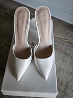 Hoge hakken muiltjes maat 37.5(high heels,pumps,stiletto's), Pumps, Wit, Ophalen of Verzenden, Zo goed als nieuw
